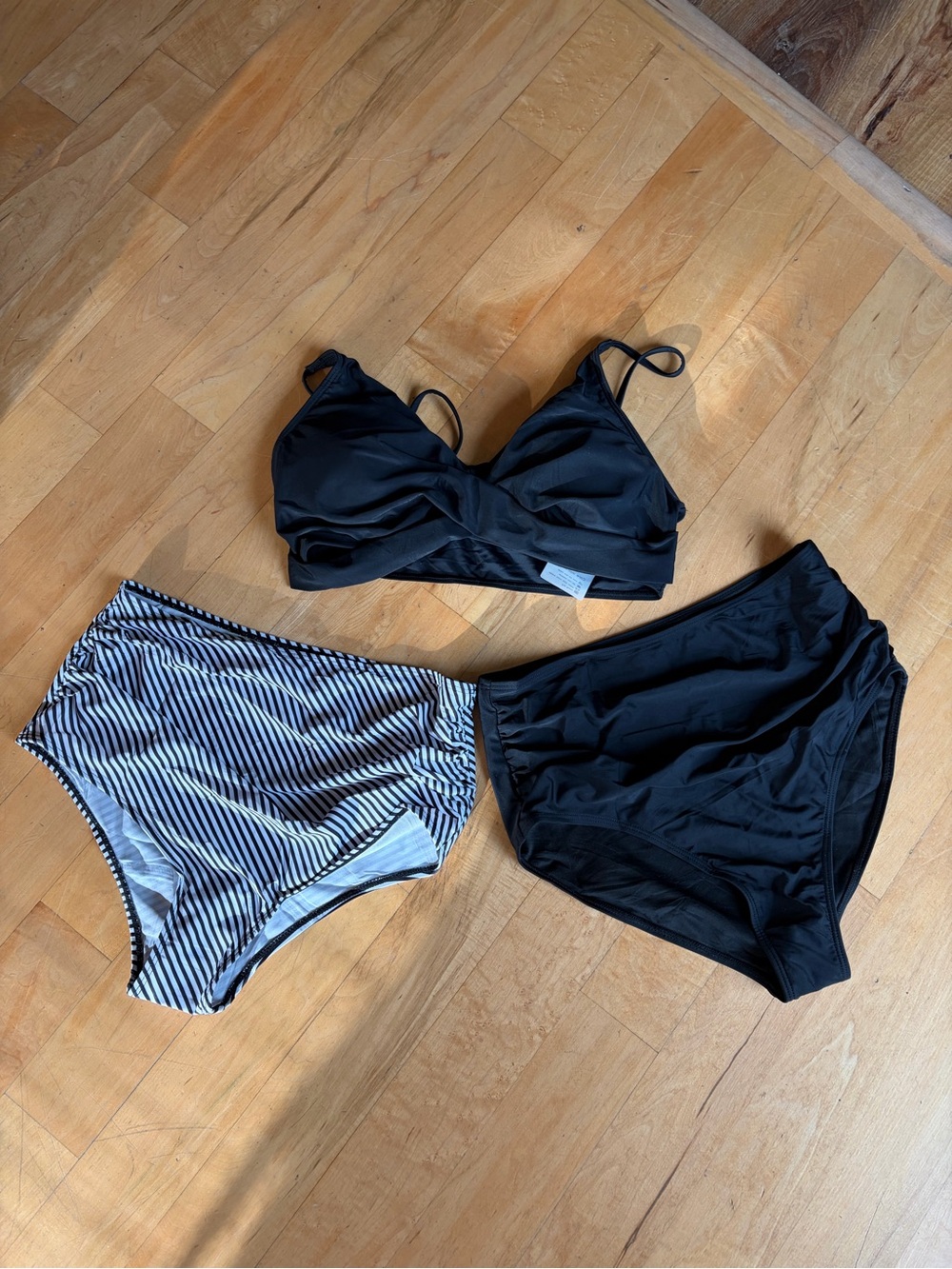 Swimsuit bathing suit beach boating pool vacation modest 3 piece New Large